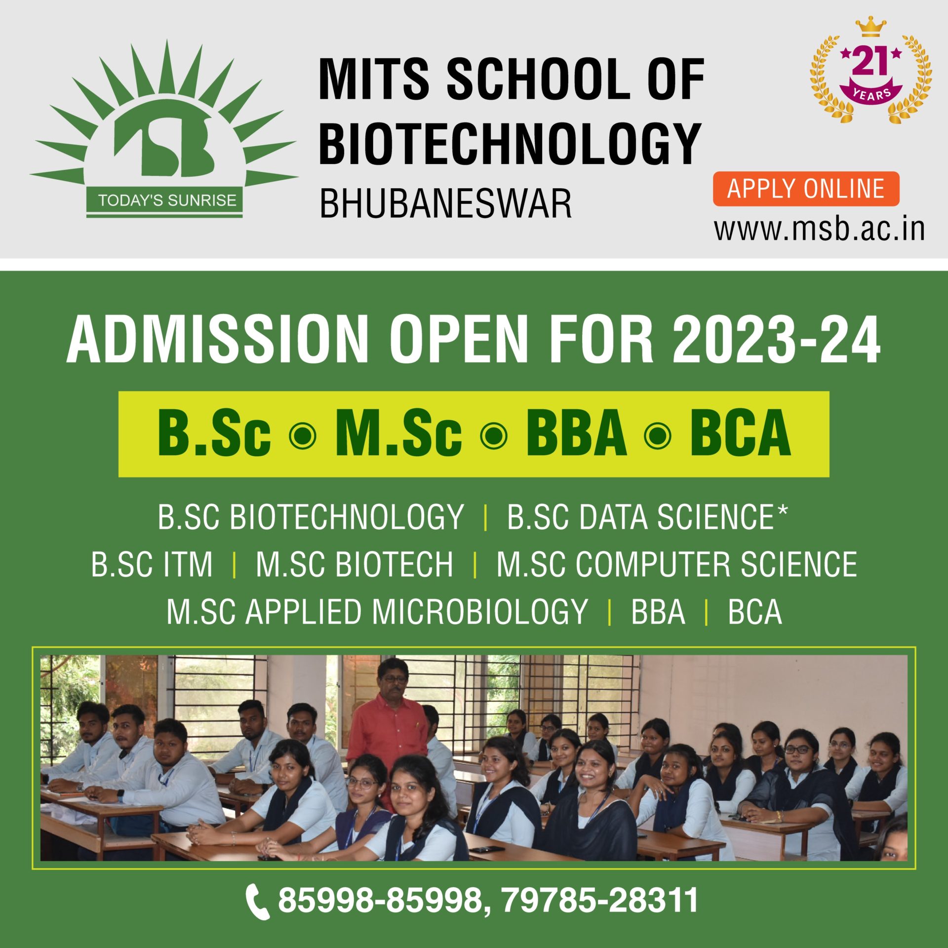 BCA 2nd Sem Feedback - MITS School Of Biotechnology